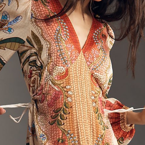 Farm Rio x Anthropologie Long-Sleeve V-Neck
Maxi Dress -Size XS - Picture 7 of 9